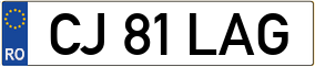 Trailer License Plate